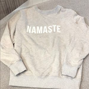 NAMASTE grey sweatshirt